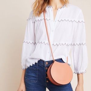 Anthropologie Eri + Ali Scalloped Blouse